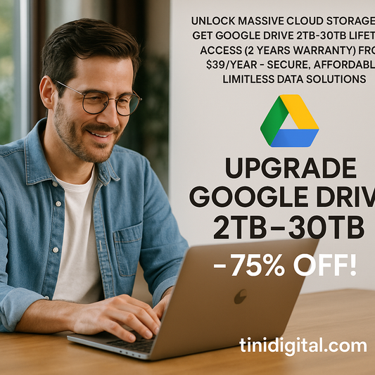 Unlock Massive Cloud Storage: Get Google Drive 2TB–30TB Lifetime Access (2 Years Warranty) from $39/Year – Secure, Affordable, Limitless Data Solutions