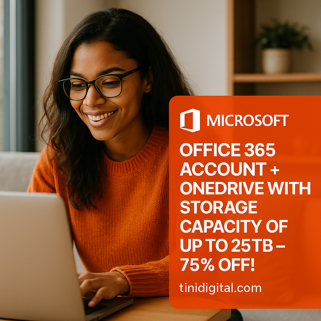 Unlock Massive Cloud Storage: Get Microsoft Office 365 Account + Up to 25TB OneDrive – Secure Collaboration from Just $39/Year