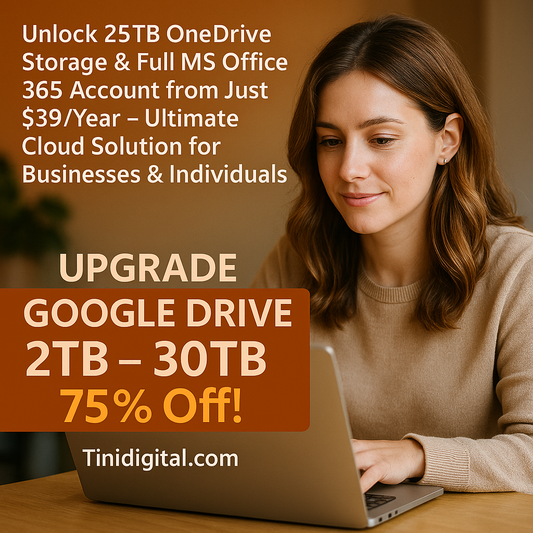 Unlock 25TB OneDrive Storage & Full MS Office 365 Account from Just $39/Year – Ultimate Cloud Solution for Businesses & Individuals