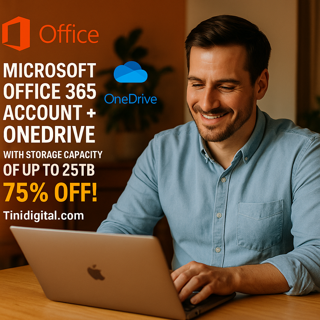 Unlock Massive Cloud Storage: Get Microsoft Office 365 Account + OneDrive with 25TB for Only $39/Year – Best Value for Business & Personal Productivity
