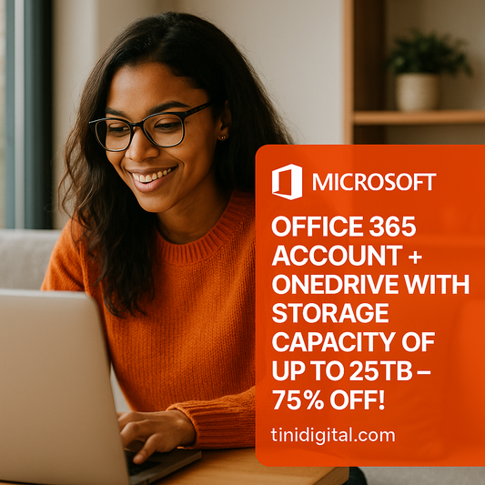 Unlock Massive Cloud Storage: Get Microsoft Office 365 Account + Up to 25TB OneDrive – Secure Collaboration from Just $39/Year