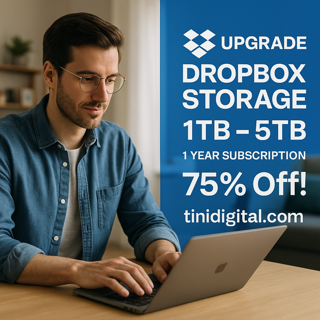 Affordable Large-Capacity Dropbox Plans: Get 1TB to 5TB Cloud Storage from $39/Year – Secure, Convenient, and Hassle-Free Data Backup for Businesses & Individuals